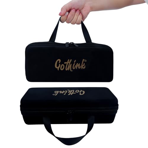 GOTHINK Tumble Tower Game – 54 Wooden Blocks with Stacking Sleeve and Carry Bag