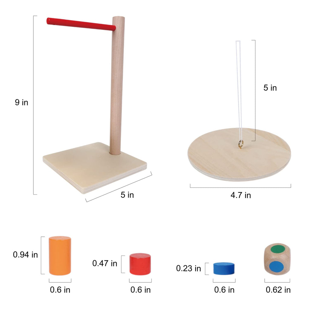 GOTHINK Wooden Balancing Pendulum Game – 42-Piece Montessori Stacking Toy for Kids & Adults