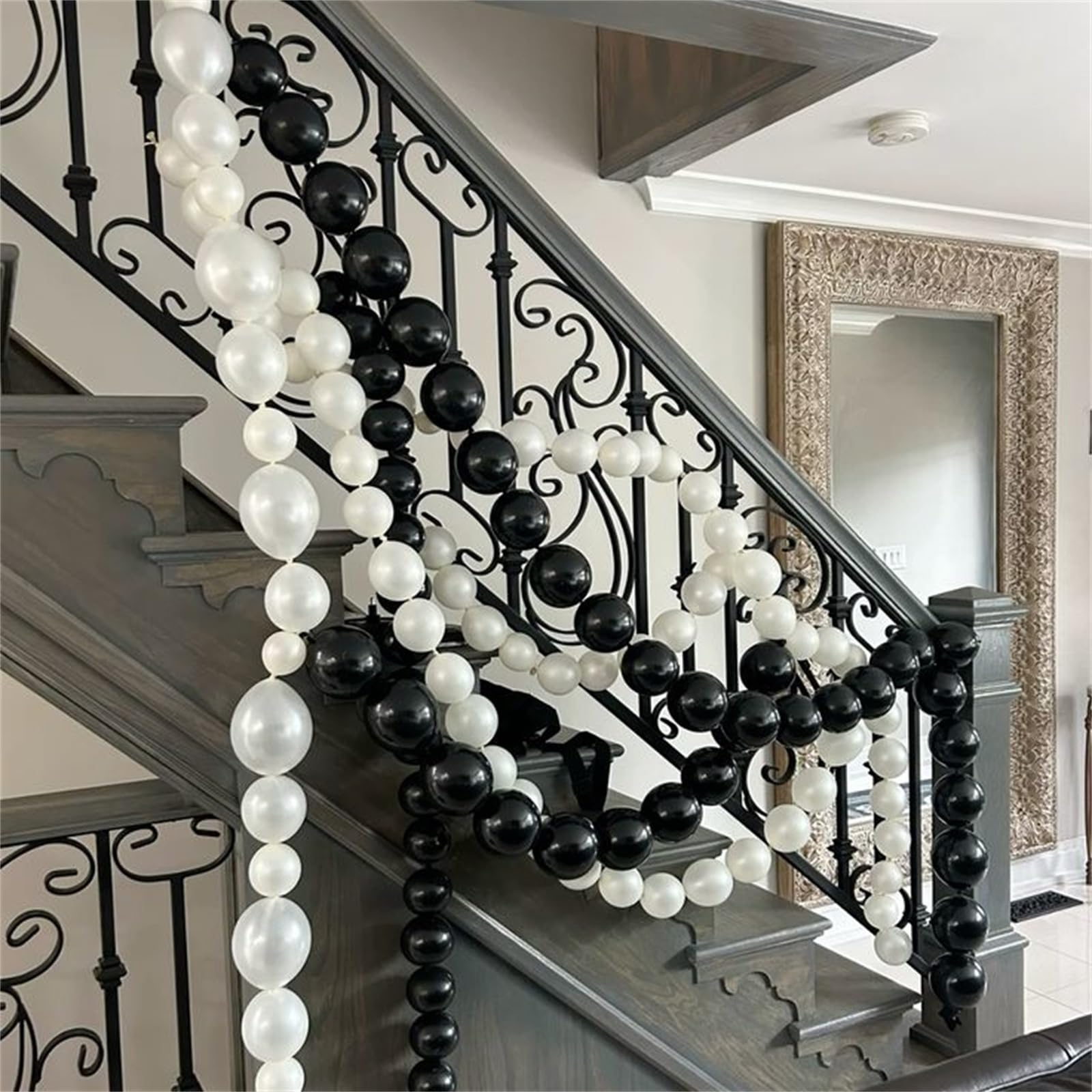 Govpy 100-Pack 6 Inch Pearl White Linking Balloons – Quick Link Tail for Easy Arch, Wall & Garland Decor