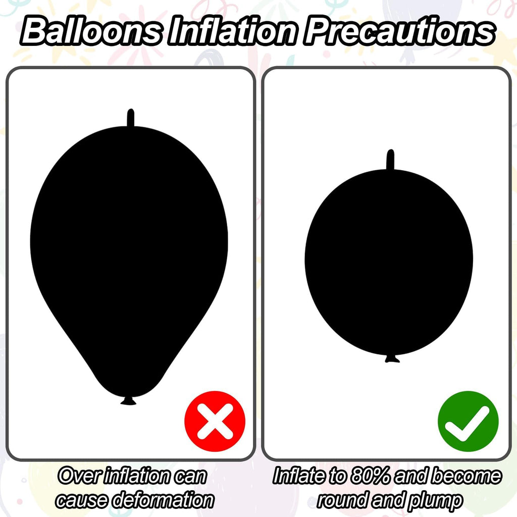 Govpy 60-Pack 10-Inch Sand White Quick Link Balloons for Party Decorations