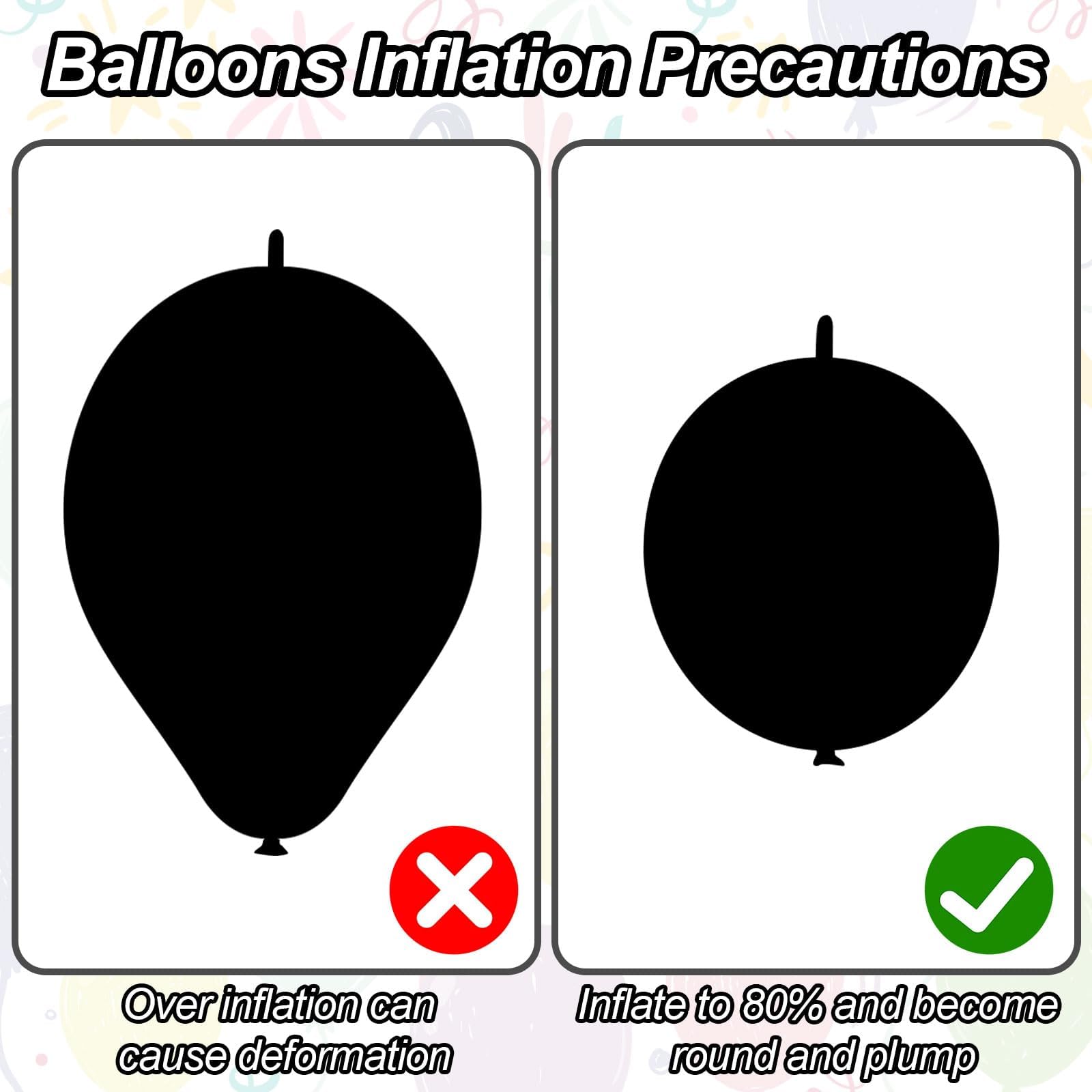 Govpy 60-Pack 10-Inch Sand White Quick Link Balloons for Party Decorations