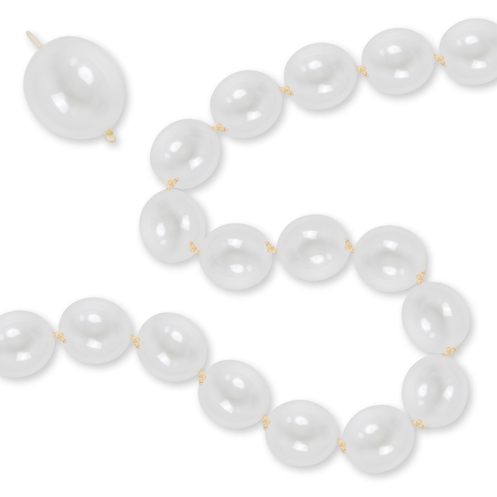 Govpy Clear Quick Link Balloons - 100 Pack 6 Inch Small Bubble Linking Balloons for Balloon Walls, Arches, and Party Decorations