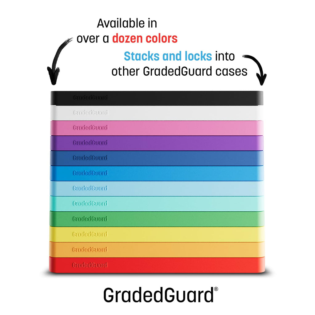 GradedGuard PSA Card Slab Protector Case – Impact Resistant TPU Holder for Standard PSA Graded Cards (Green)