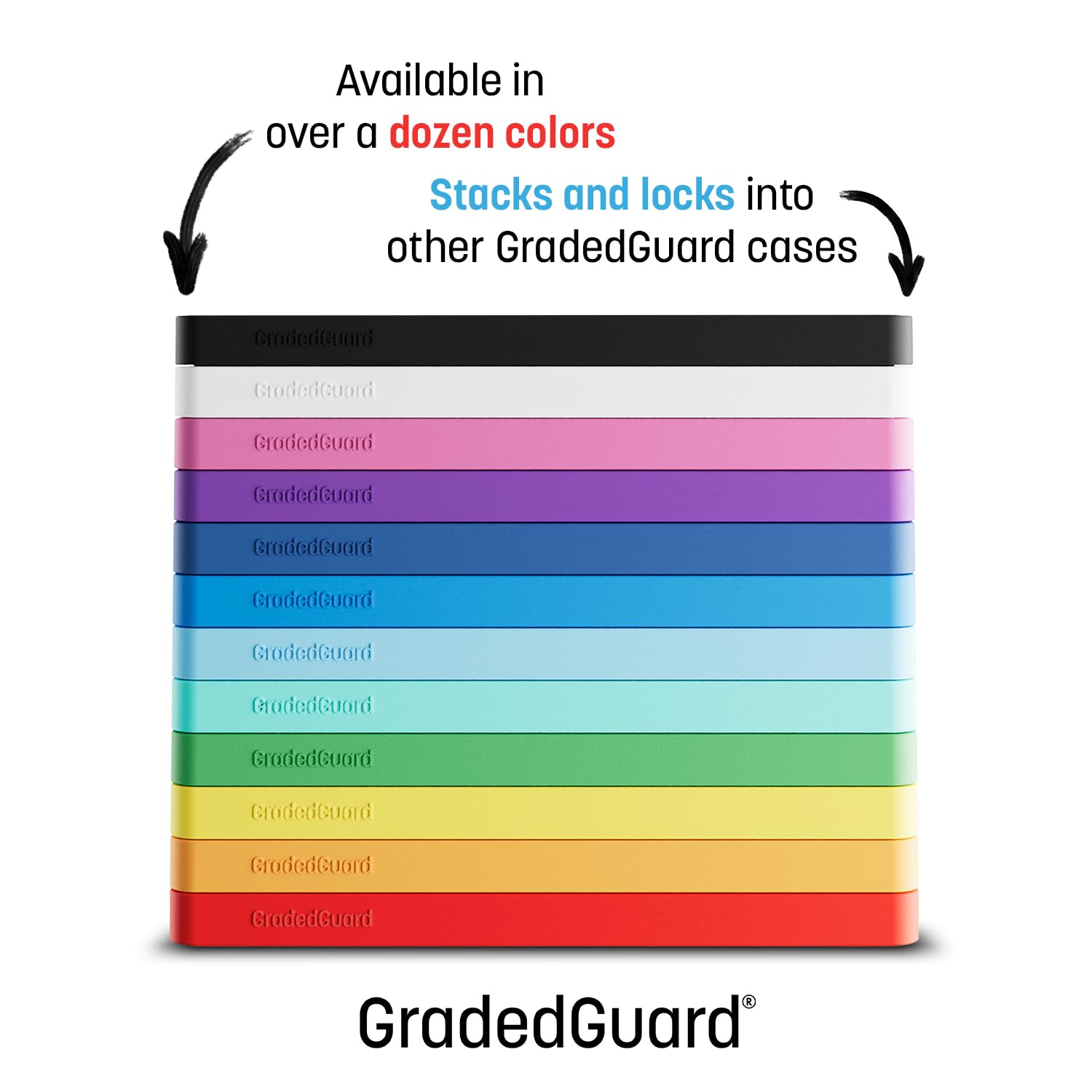 GradedGuard PSA Card Slab Protector Case, Standard Size, Impact Resistant TPU Holder (Royal)