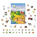 GRANDLMOON Magnetic Portable Playboard Farm Life – 58-Piece Travel Toy for Kids Ages 5+