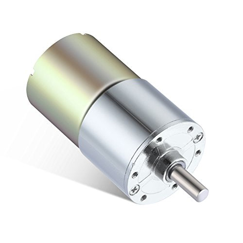 Greartisan DC 12V 200RPM Gear Motor - High Torque Micro Speed Reduction Motor with All-Metal Gears and D-Shaped Output Shaft