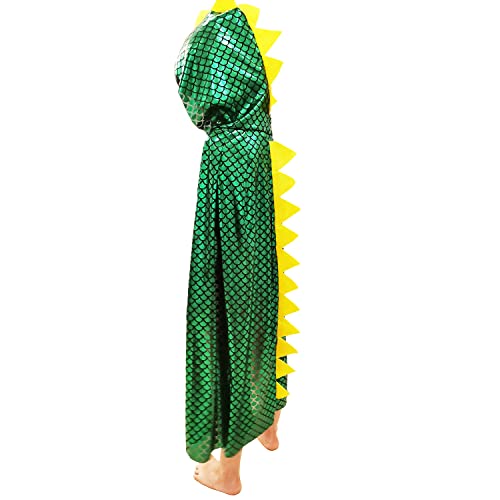 Green Dragon Dinosaur Cape for Kids 3-8 Years – QIAONIUNIU Halloween Costume