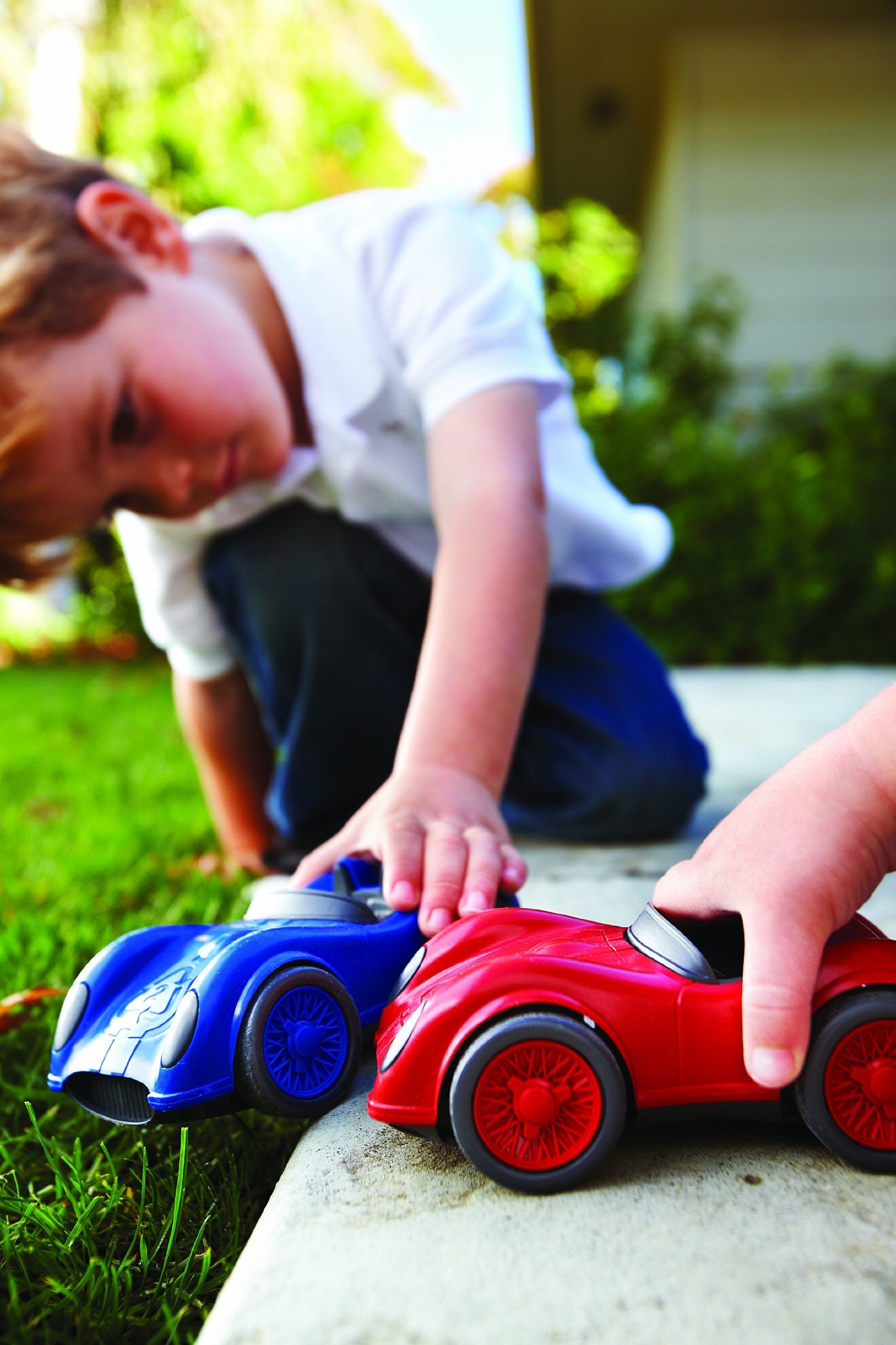 Green Toys Race Car (Blue) – Eco-Friendly Toy Car Made from Recycled Plastic
