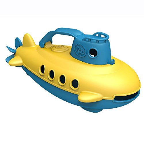 Green Toys Submarine – Eco-Friendly Bathtub Toy, Floating Pouring Boat for Kids 6 Months+