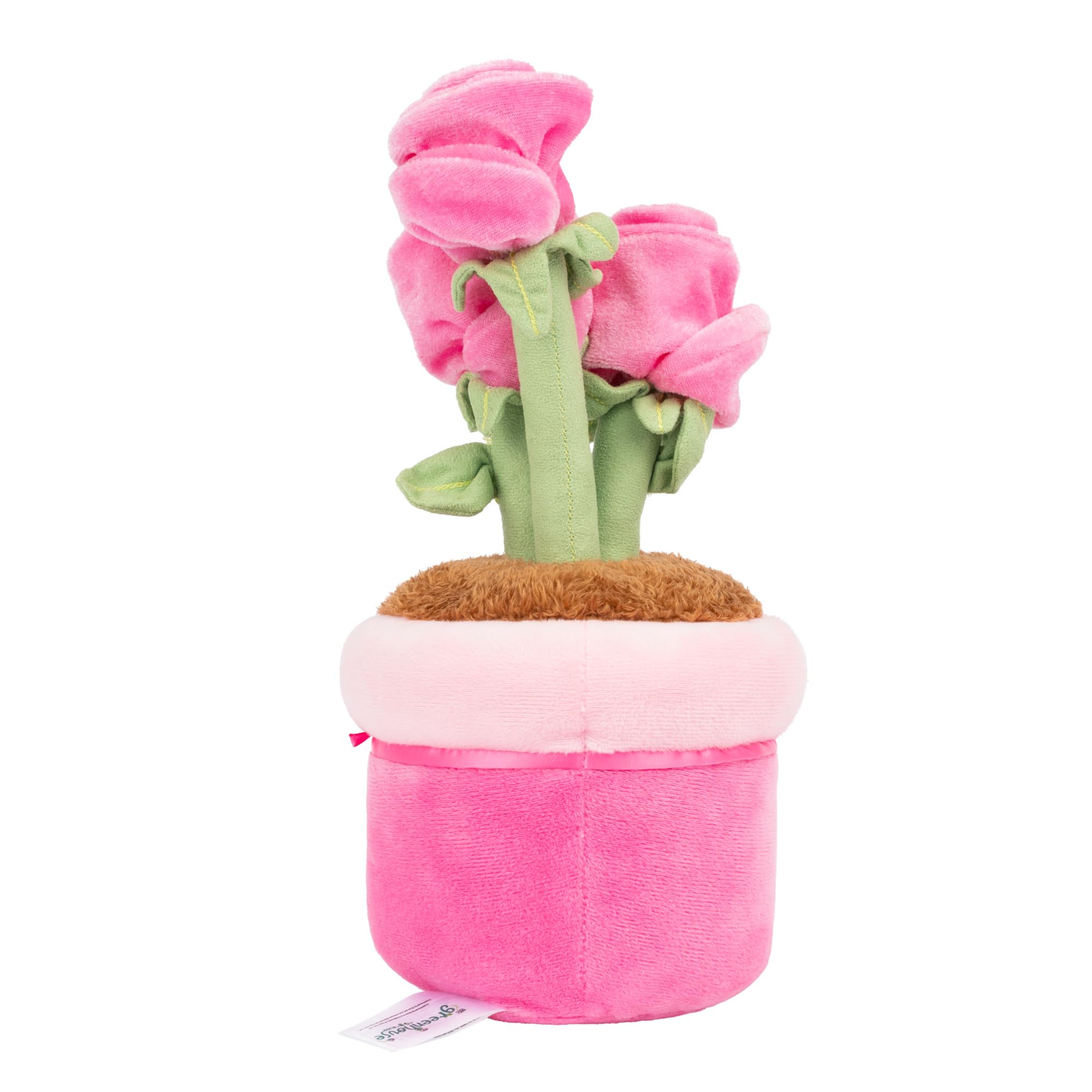 Greenhouse by Russ 12-Inch Roses Plush - Soft Eco-Friendly Plush Toy with Cute Face