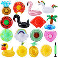 GRNVDWN 16-Pack Inflatable Drink Holders – Pool Floats for Parties, Beach, Hot Tub & Bath Toys