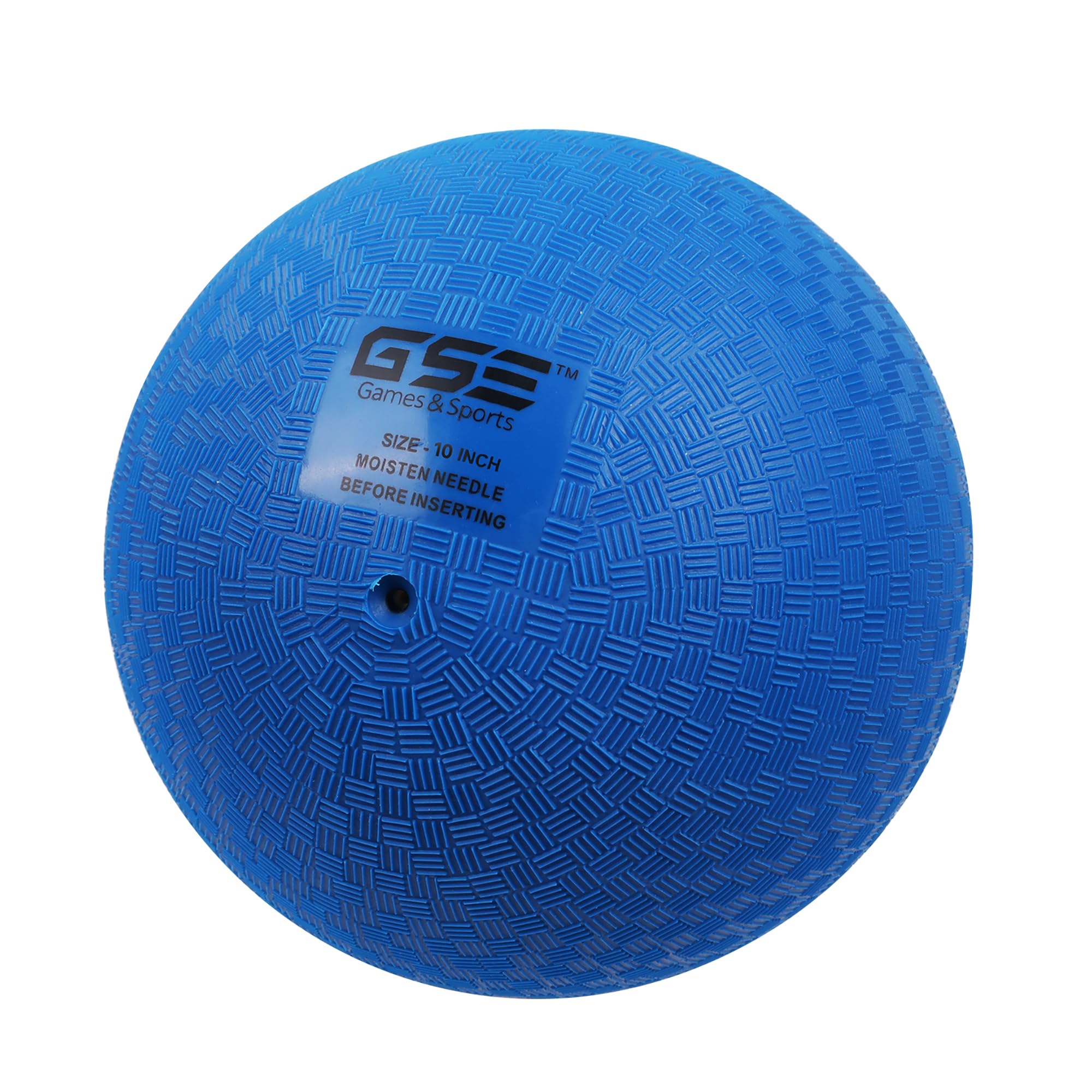 GSE Games & Sports Expert 10-Inch Blue Inflatable Playground Ball – Tear-Resistant PVC, Soft Grip, Safe for Kids & Adults