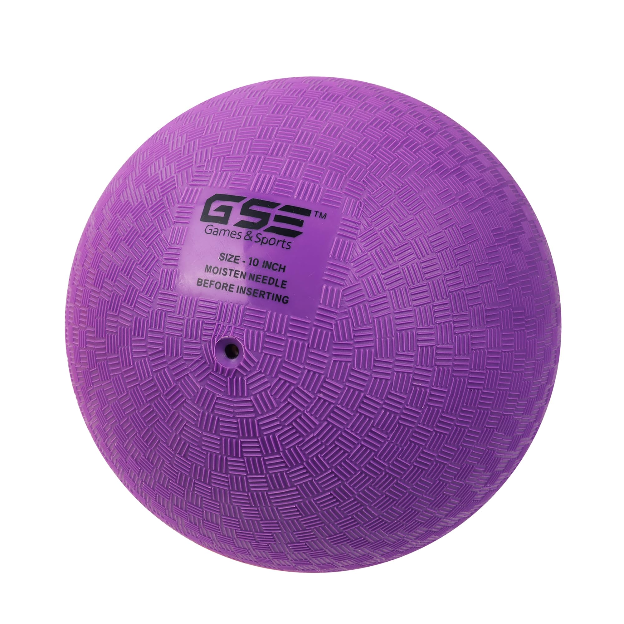 GSE Games & Sports Expert 10 Inch Purple Inflatable Playground Ball - Tear-Resistant PVC for Kickball, Dodgeball, and Recess Games