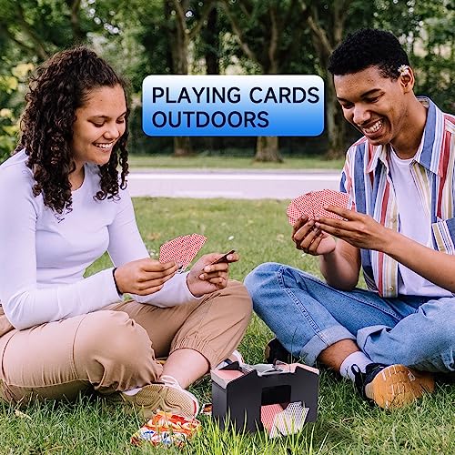 GSE Games & Sports Expert 4-Deck Automatic Card Shuffler - Battery-Operated for Poker, Blackjack, UNO