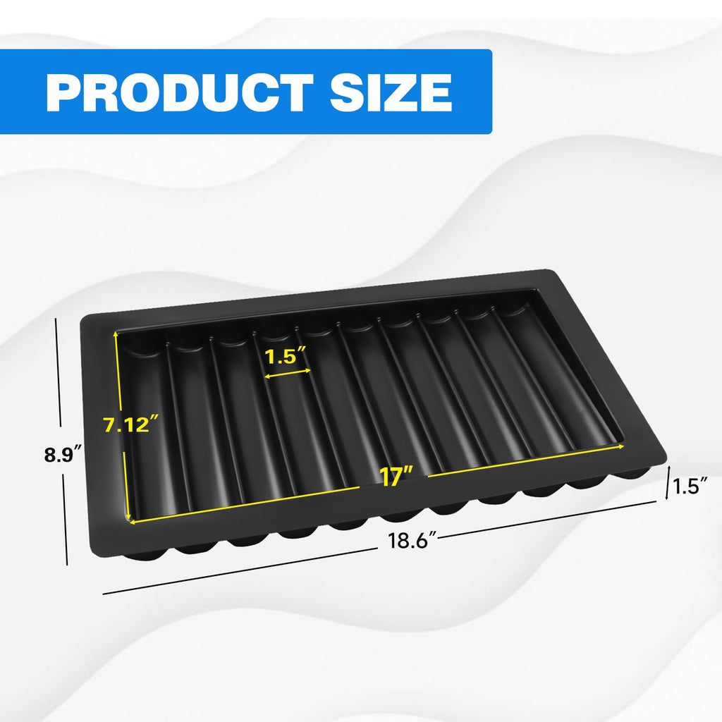 GSE Games & Sports Expert 500-Chip ABS Plastic Poker Tray, Slanted Design for Easy Access