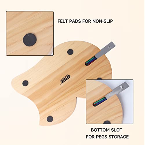 GSE Games & Sports Expert Wooden 3-Track 29 Cribbage Board – Classic Game for 2-3 Players