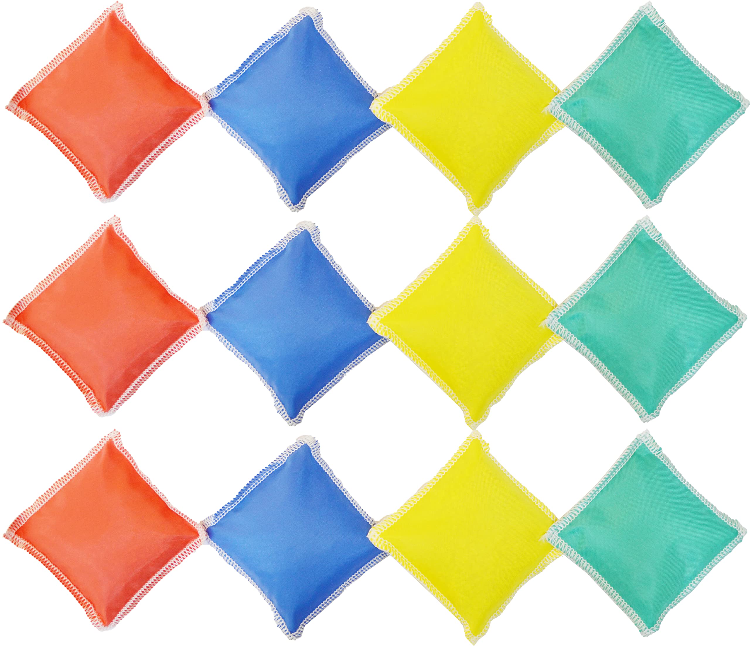 GSi 12-Pack Mini Bean Bags & 12-ft Play Parachute for Cooperative Games, PE, and Outdoor Fun