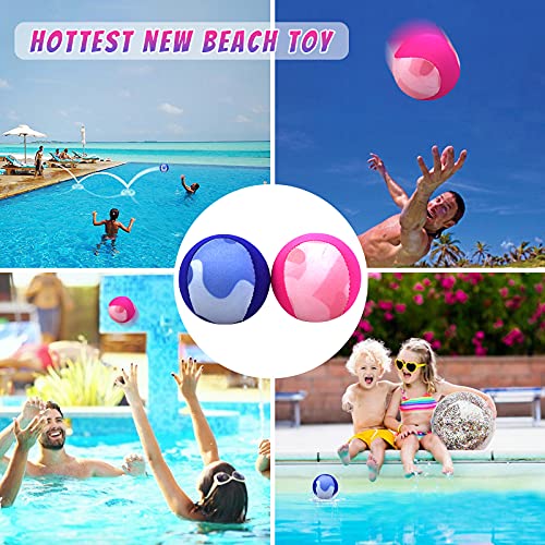 Guard Glasses Water Skipping Ball 2-Pack – TPR Bouncing Balls for Beach, Pool & Lake Fun