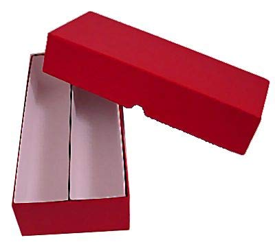 Guardhouse 10-Inch Double Row Storage Box for 2x2 Coin Holders – Red