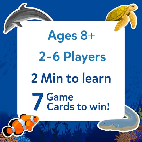 Guess in 10 Underwater Animals Card Game by Skillmatics – Fun Trivia for Families and Kids
