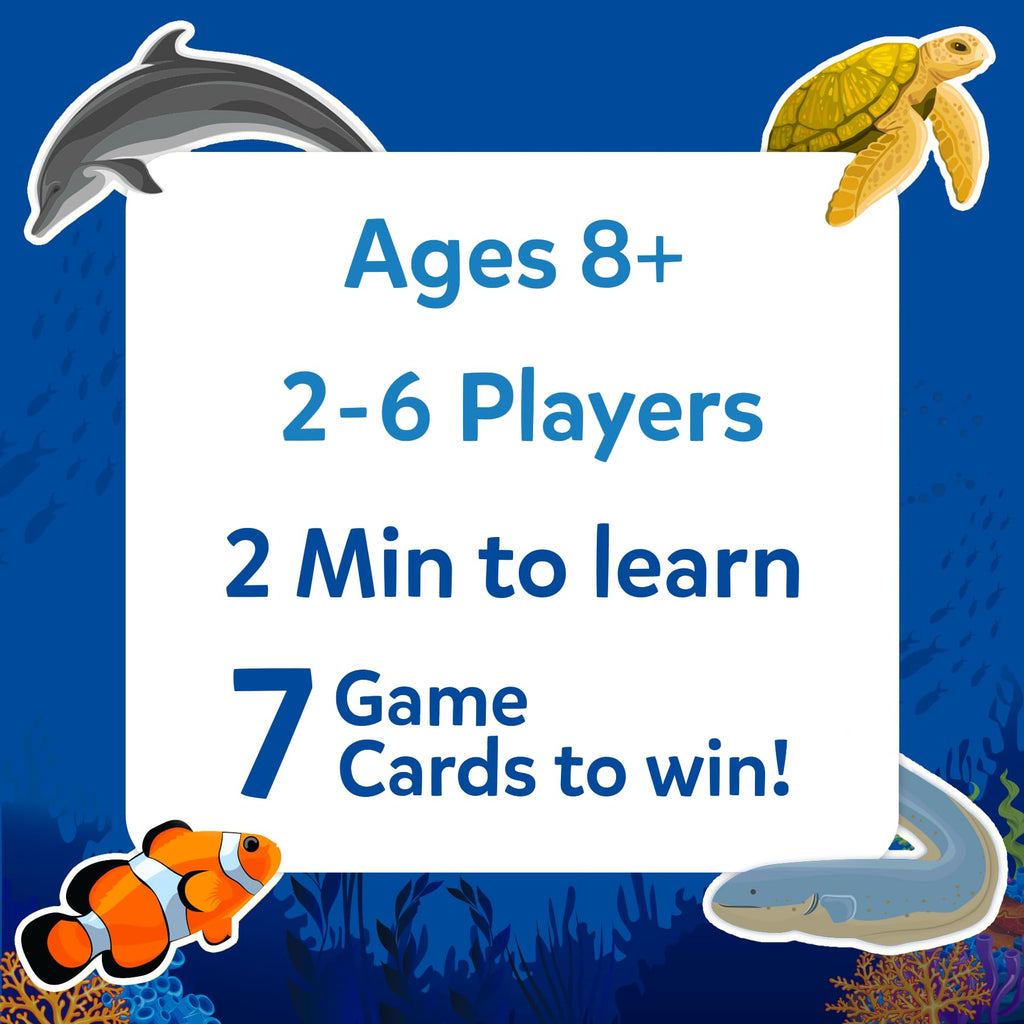 Guess in 10 Underwater Animals Card Game by Skillmatics – Fun Trivia for Families and Kids