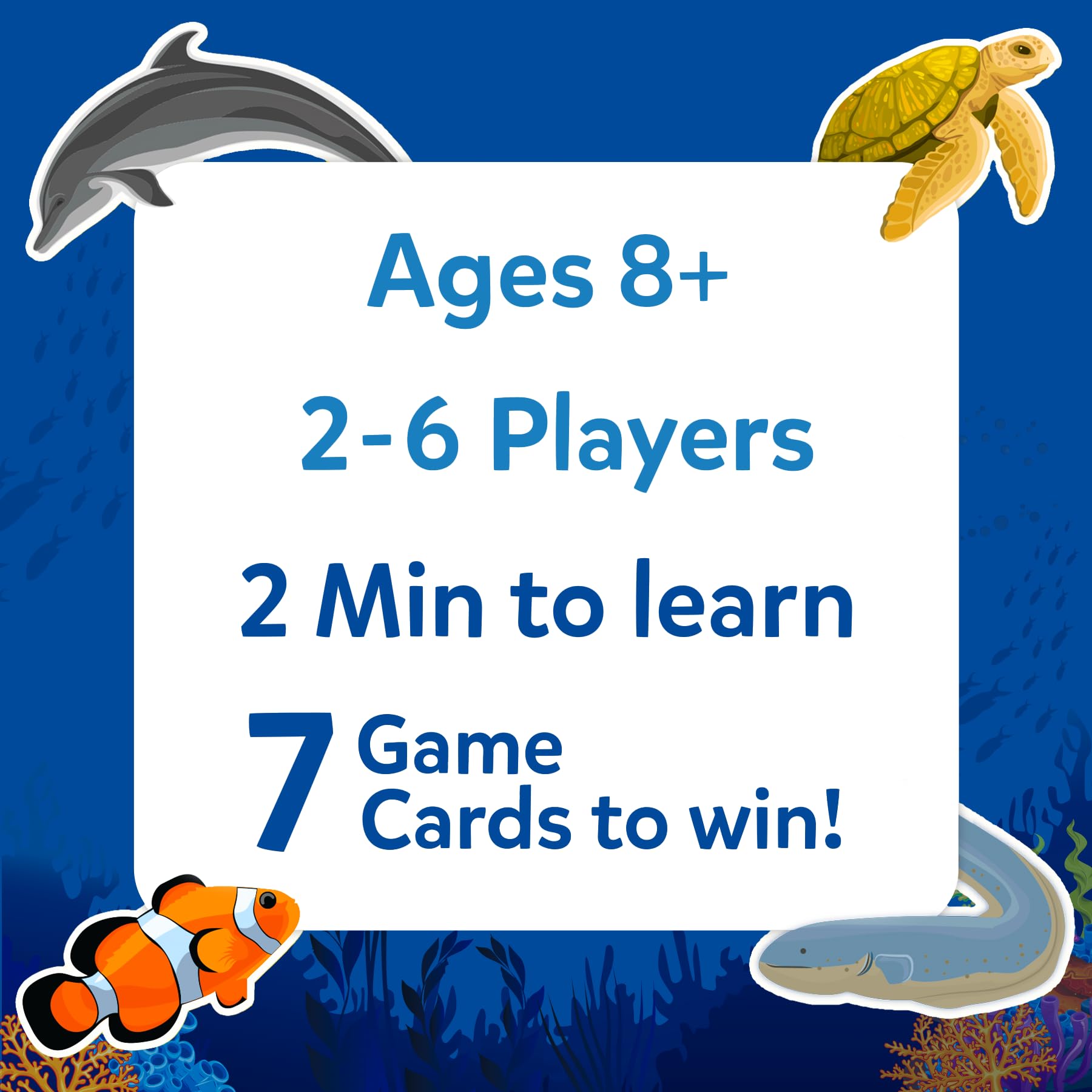 Guess in 10 Underwater Animals Card Game by Skillmatics – Fun Trivia for Families and Kids
