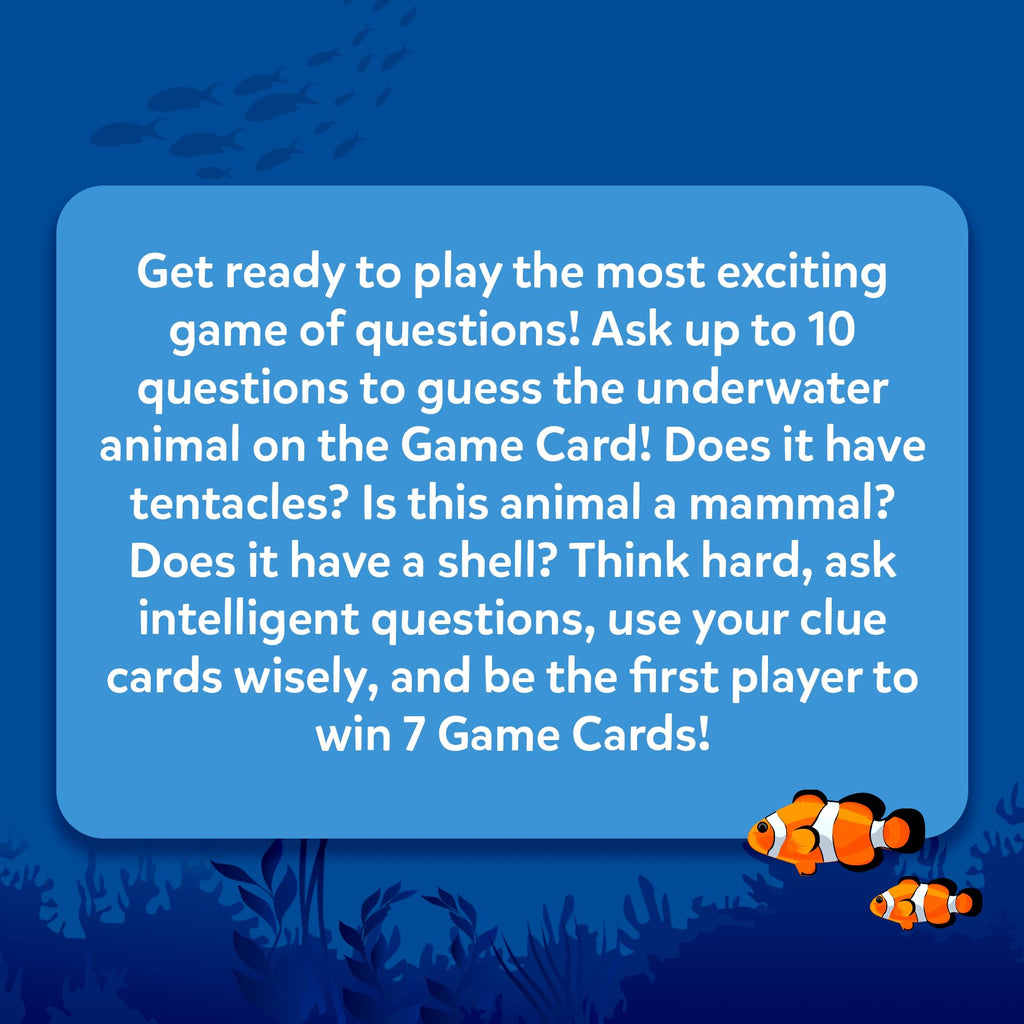Guess in 10 Underwater Animals Card Game by Skillmatics – Fun Trivia for Families and Kids