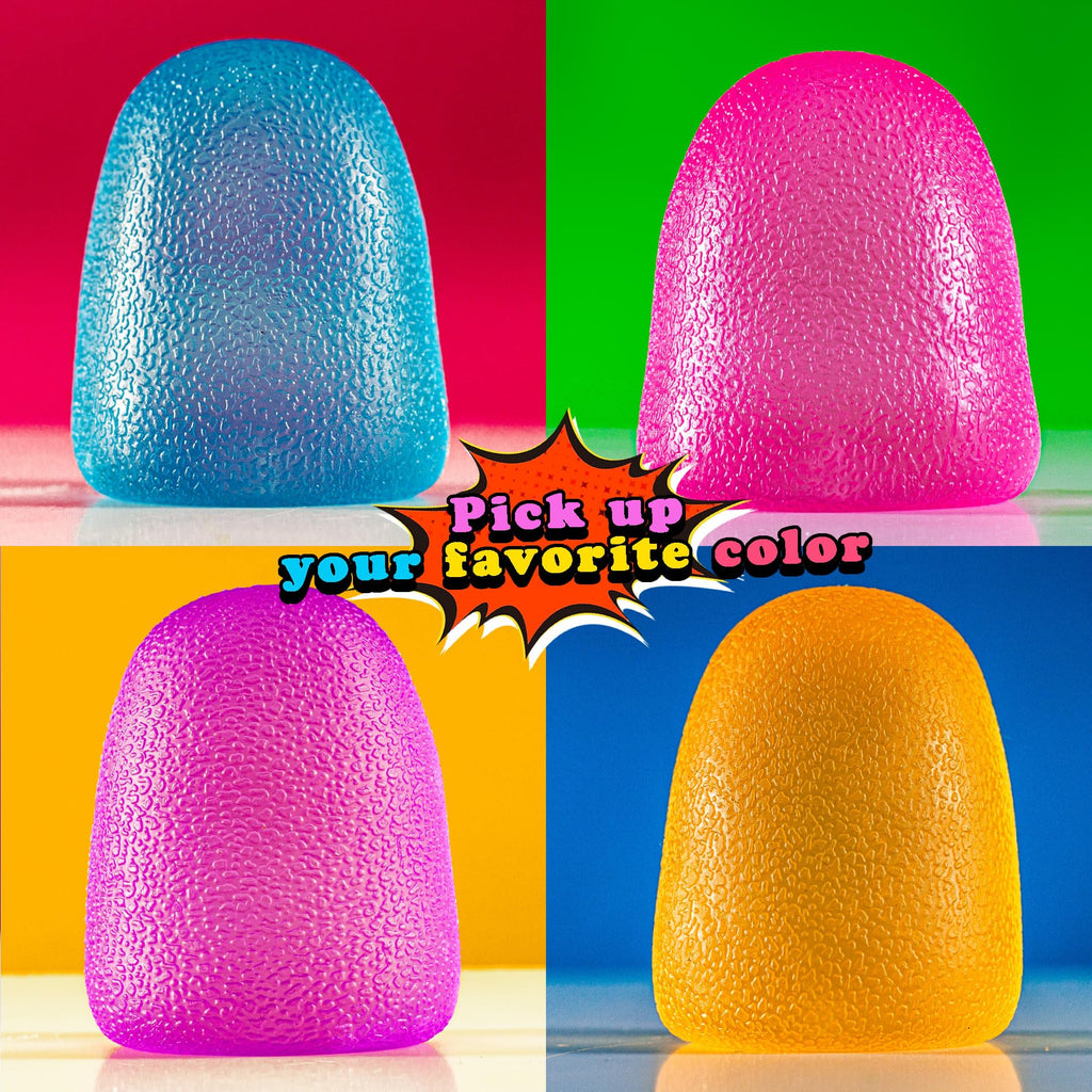 GummiFlex Mega Sensory Stress Toy – 3.5" High-Density Gel Fidget, Yellow