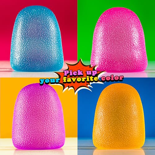 GummiFlex Mega Sensory Stress Toy – Extra-Large Gel-Filled Fidget for Stress Relief and Hand Exercise – 3.5 Inches, Pink