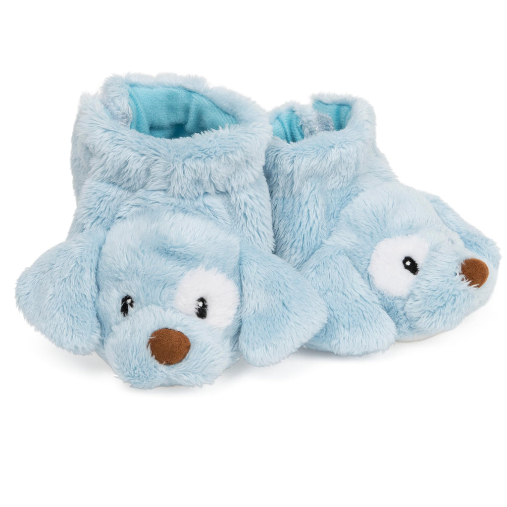 GUND Baby Spunky Puppy Rattle Booties – Blue Plush Infant Shoes with Gentle Rattle, Machine Washable