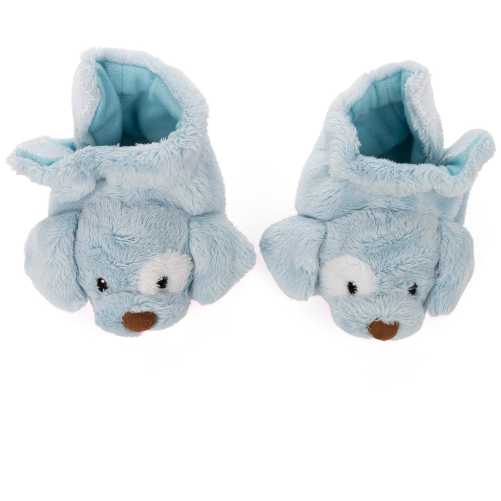 GUND Baby Spunky Puppy Rattle Booties – Blue Plush Infant Shoes with Gentle Rattle, Machine Washable