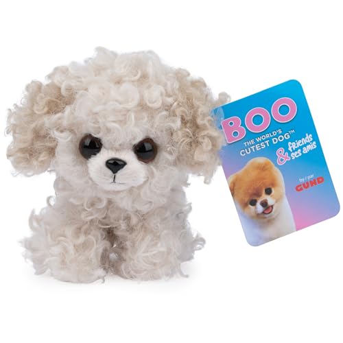 GUND Boo & Friends Bowie the Maltipoo Plush, 5-Inch Miniature Stuffed Puppy, Ages 1+