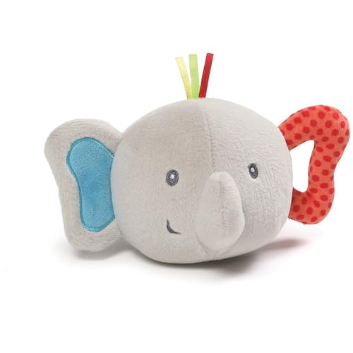 Gund Flappy Elephant Silly Sounds Light Up Plush Ball – Gray, 6 Inches