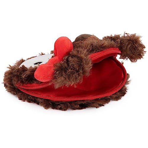 GUND Hello Kitty Philbin Plush Pouch – 5.5 Inch Teddy Bear Zipper Pouch, Brown