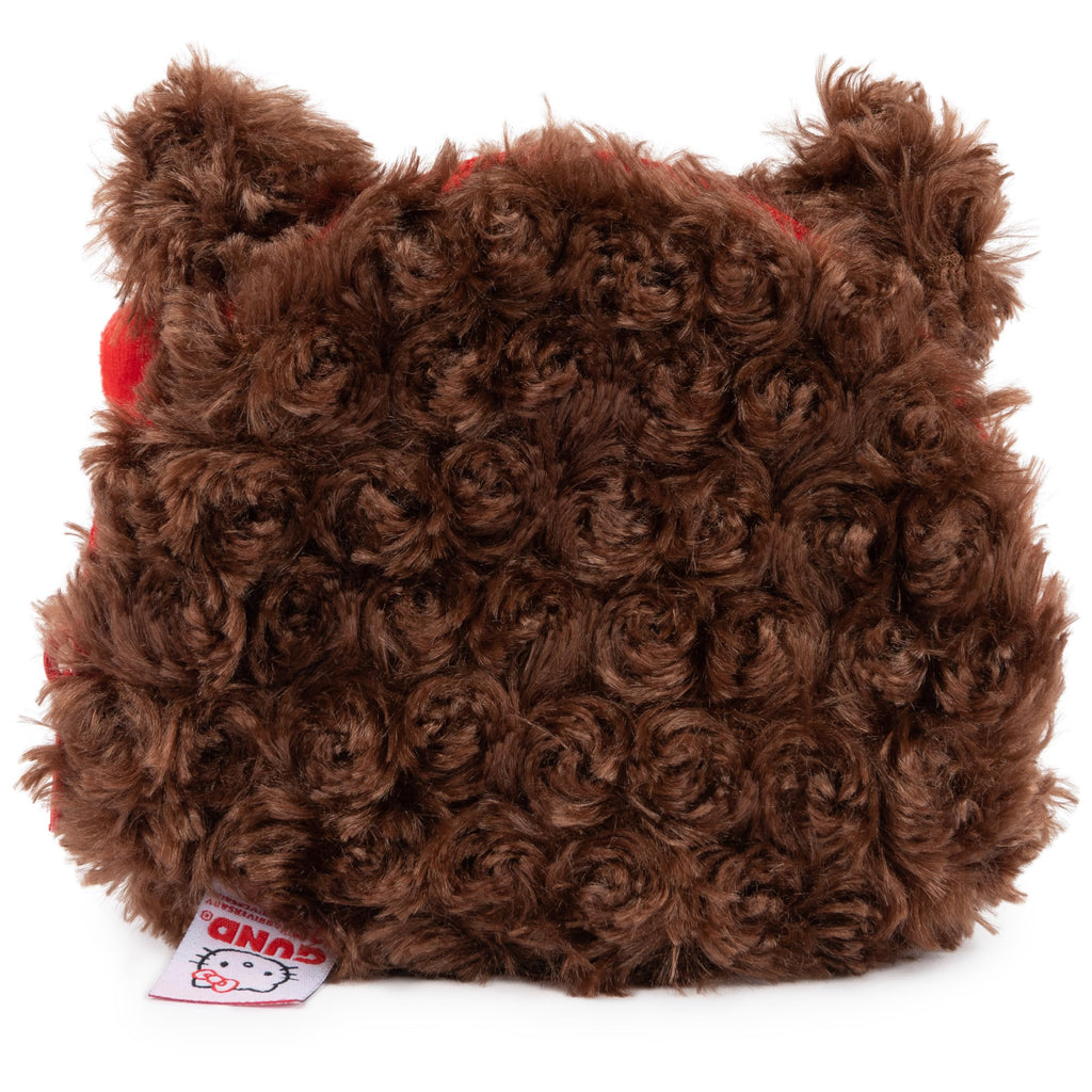 GUND Hello Kitty Philbin Plush Pouch – 5.5 Inch Teddy Bear Zipper Pouch, Brown
