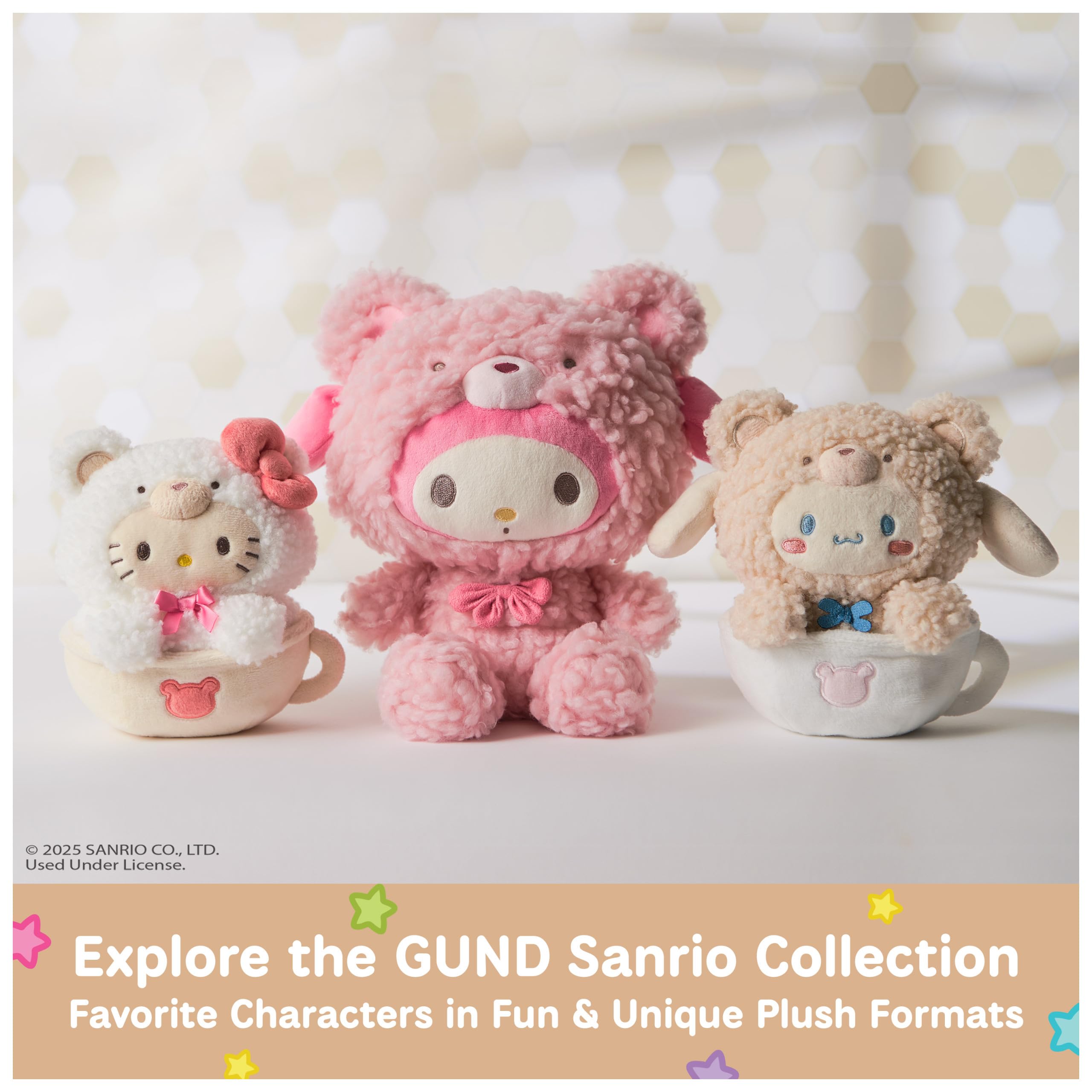 GUND My Melody French Fries Plush – 8-inch Kawaii Collectible Stuffed Toy