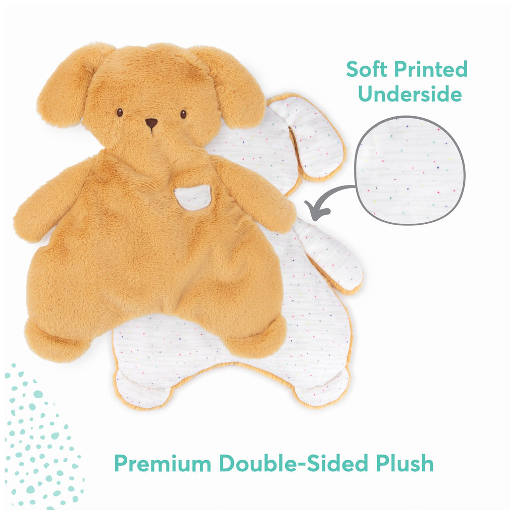 GUND Oh So Snuggly Puppy Lovey – 14-Inch Plush Blanket Toy for Babies, Butterscotch Yellow
