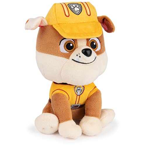 GUND PAW Patrol Rubble Plush Toy – 6-Inch Stuffed Animal in Yellow Construction Uniform, Ages 1+