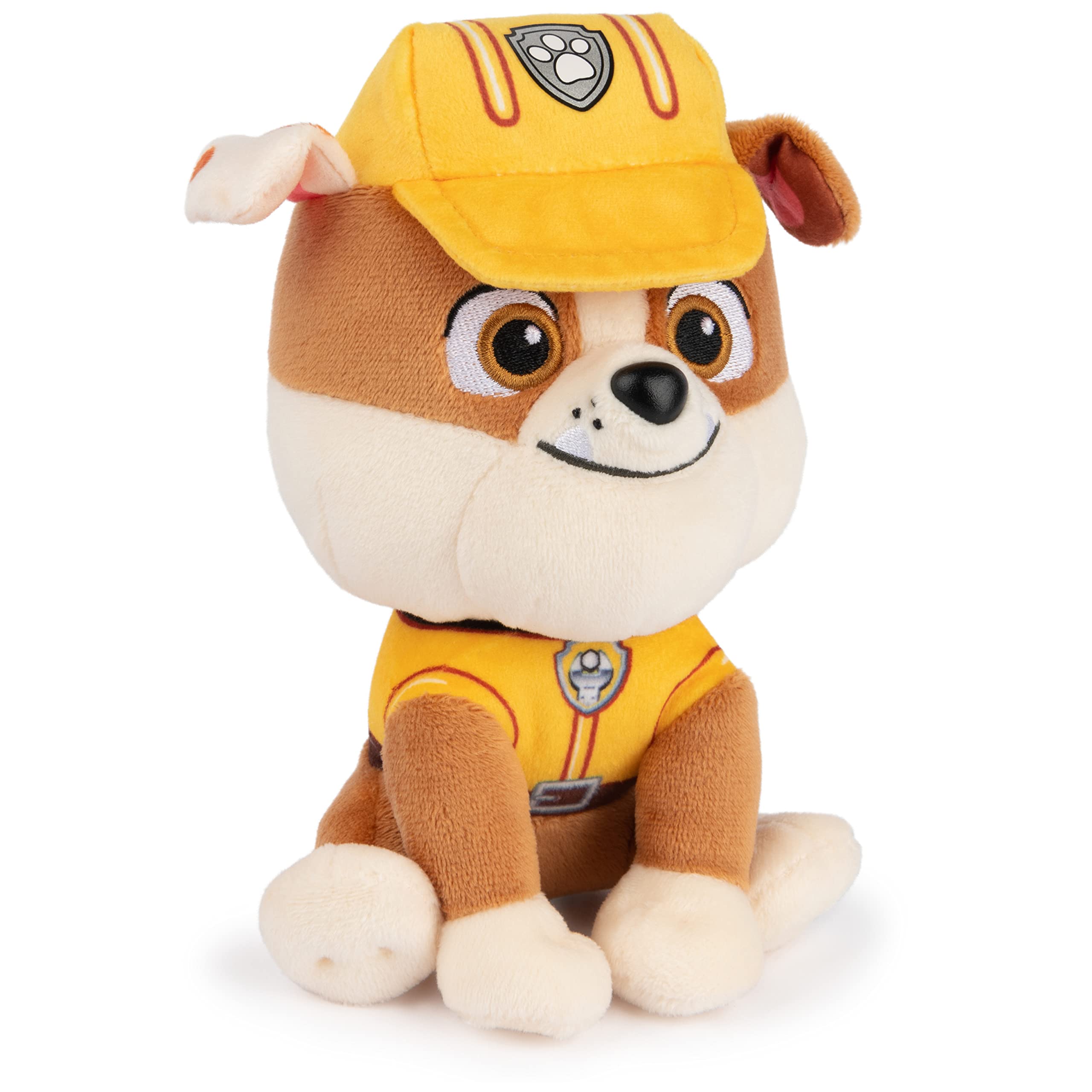 GUND PAW Patrol Rubble Plush Toy – 6-Inch Stuffed Animal in Yellow Construction Uniform, Ages 1+
