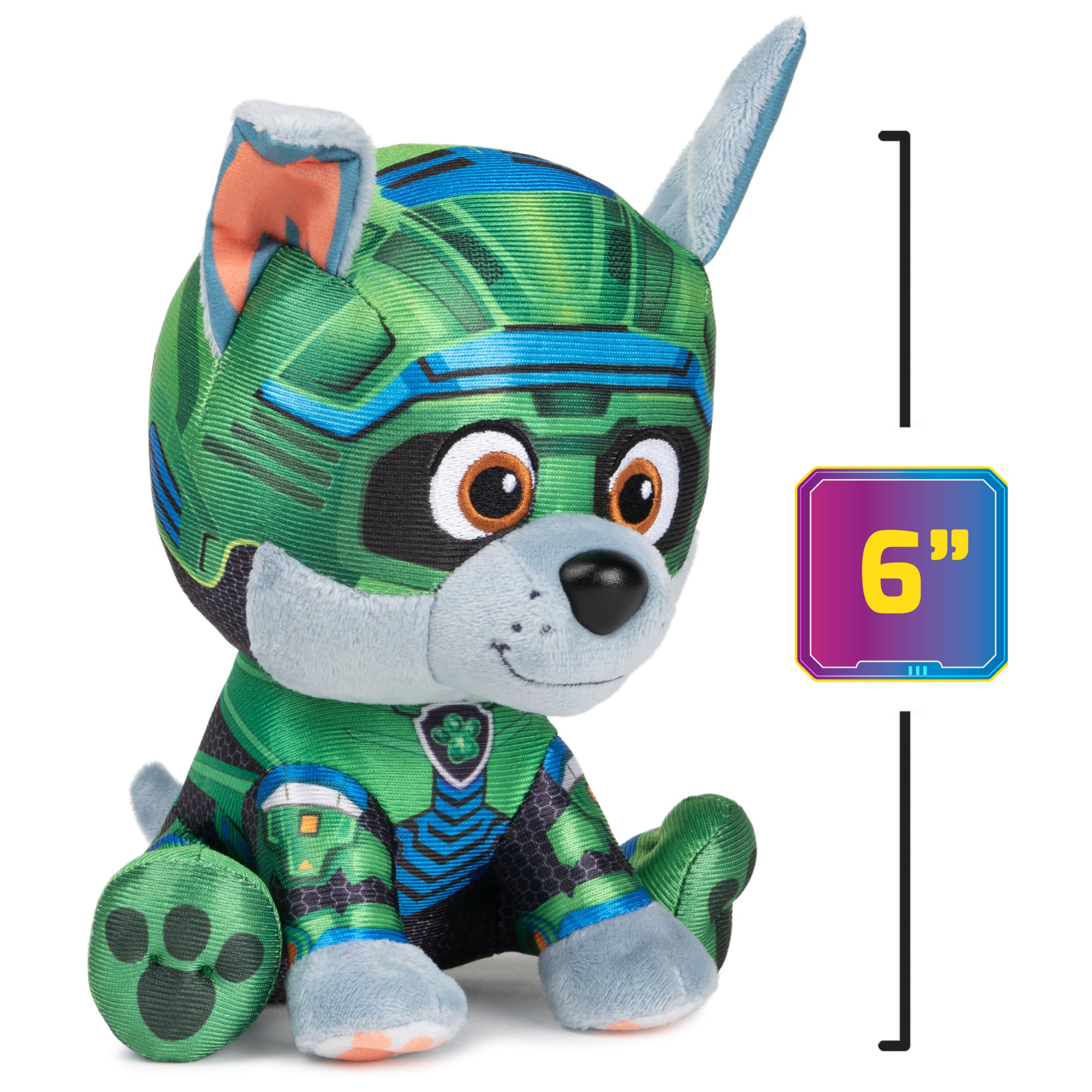 GUND PAW Patrol The Mighty Movie Rocky Plush – 6" Soft Stuffed Animal, Officially Licensed
