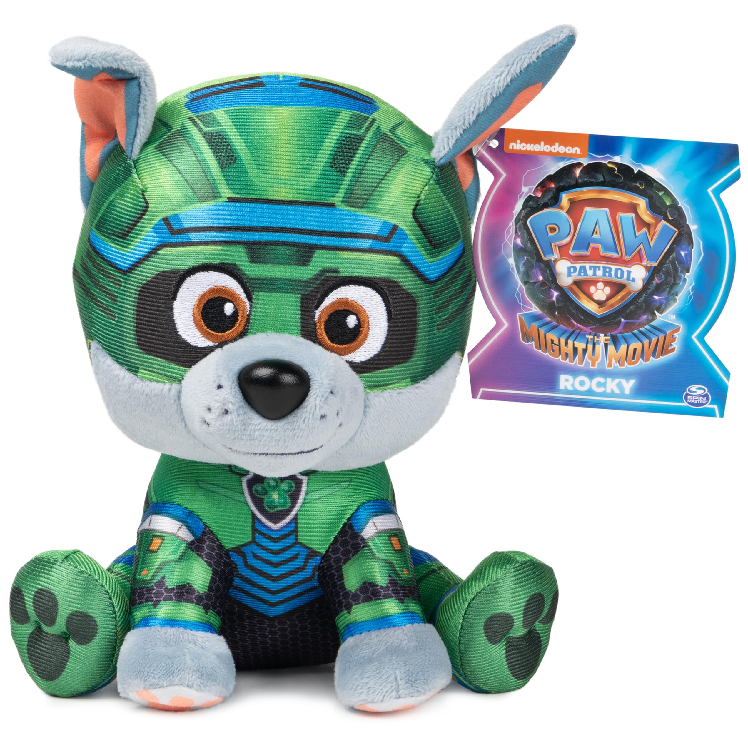 GUND PAW Patrol The Mighty Movie Rocky Plush – 6" Soft Stuffed Animal, Officially Licensed