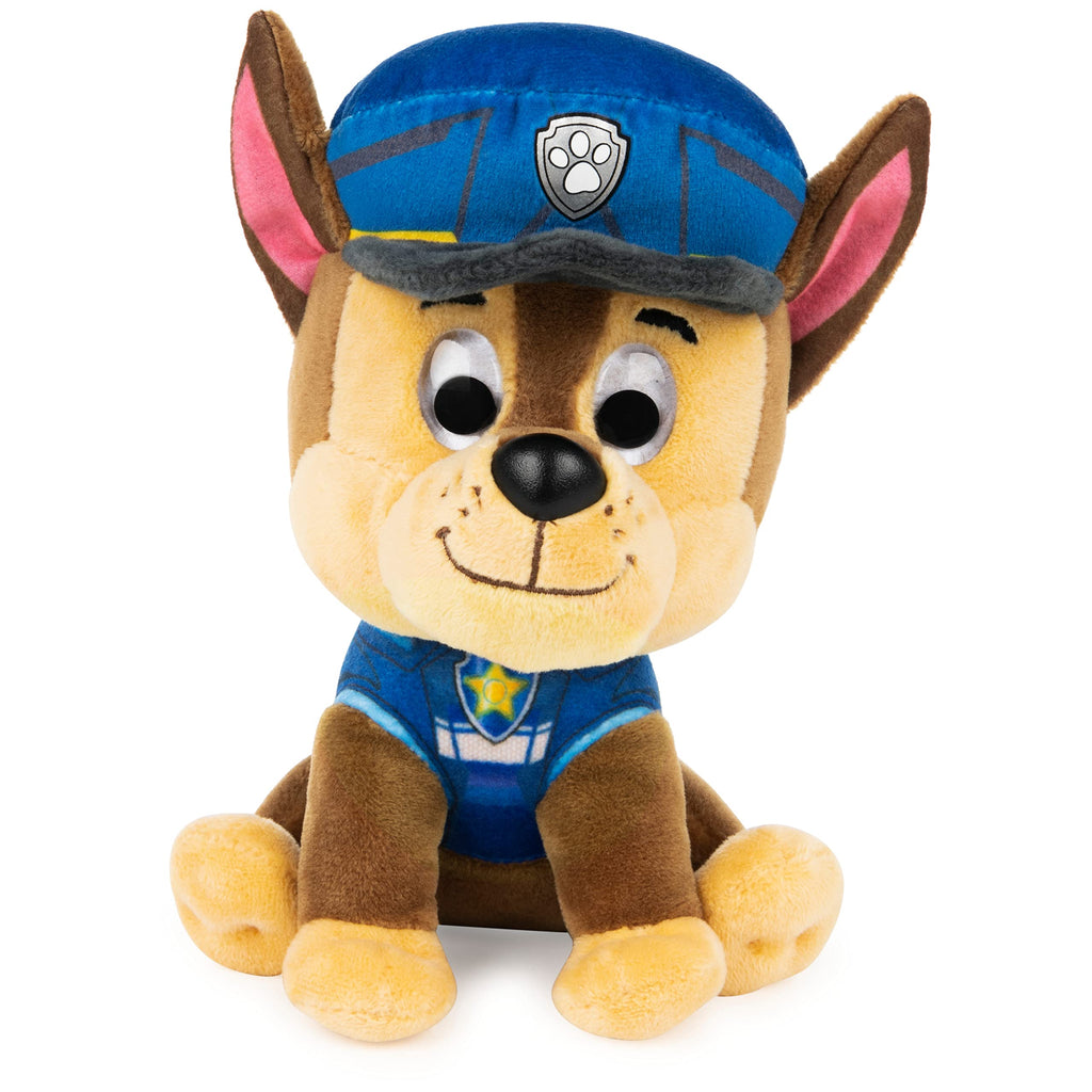 GUND PAW Patrol: The Movie Chase Plush Toy – 6-Inch Cuddly German Shepherd with Policeman Uniform