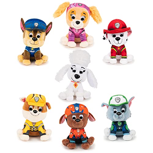 GUND PAW Patrol: The Movie Chase Plush Toy – 6-Inch Cuddly German Shepherd with Policeman Uniform