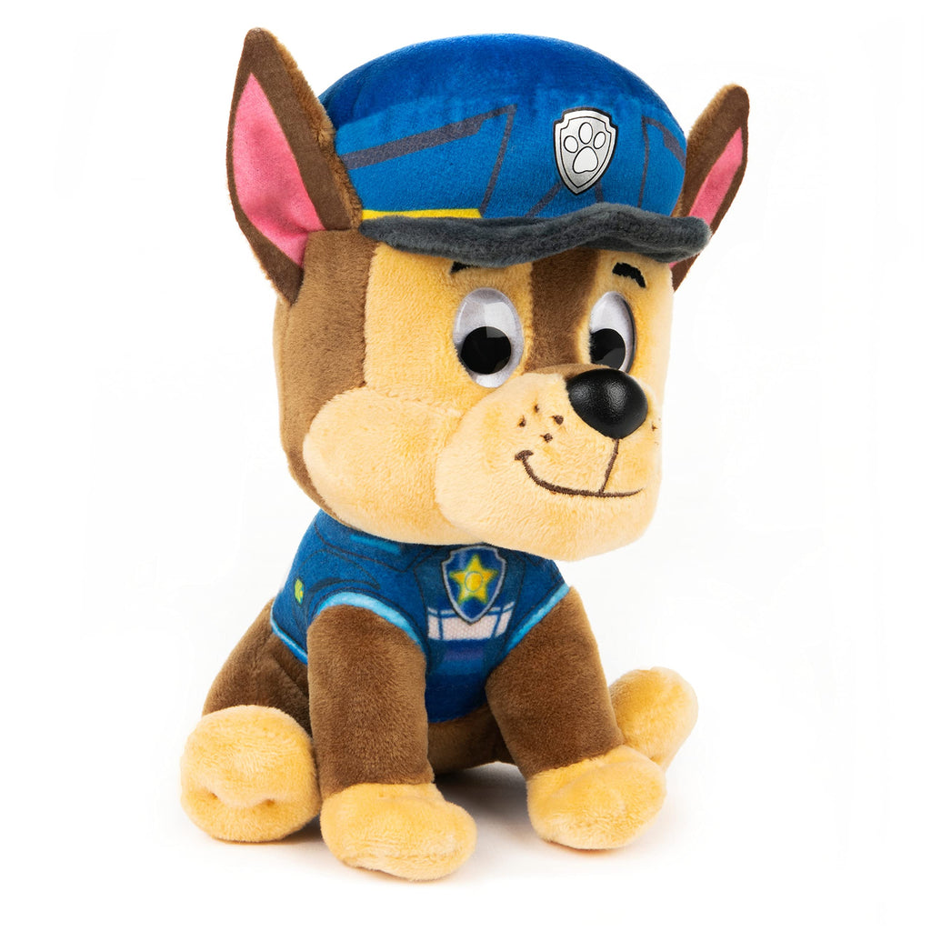 GUND PAW Patrol: The Movie Chase Plush Toy – 6-Inch Cuddly German Shepherd with Policeman Uniform