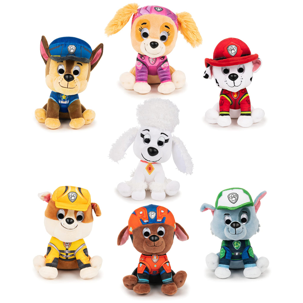 GUND PAW Patrol: The Movie Chase Plush Toy – 6-Inch Cuddly German Shepherd with Policeman Uniform