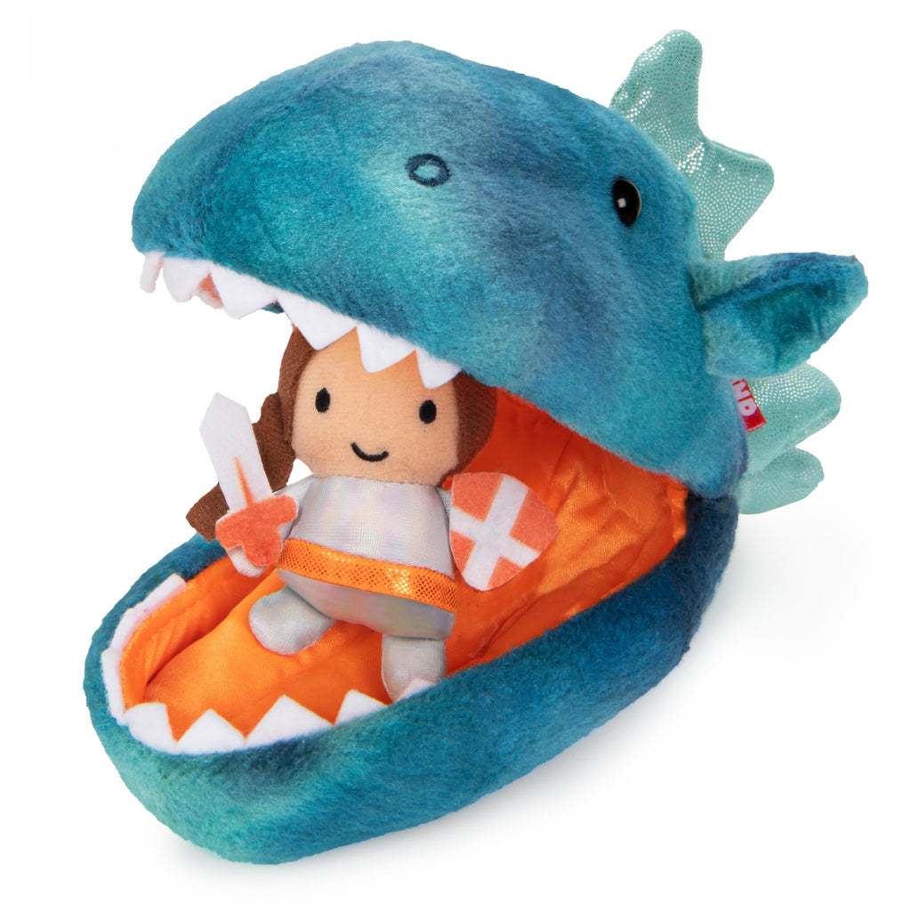 GUND Plush Pod Dragon with Knight, 9.5-Inch Surprise Stuffed Animal
