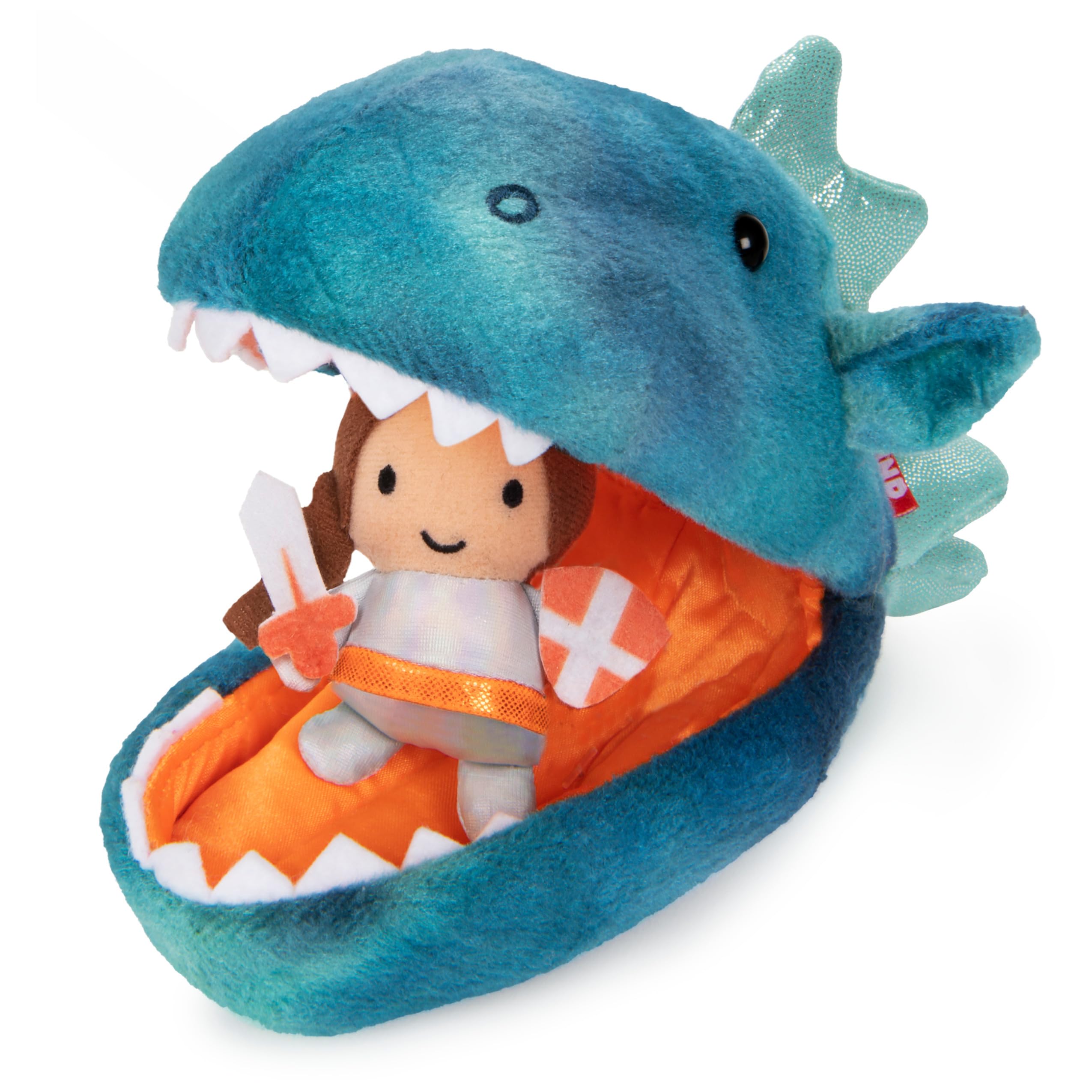 GUND Plush Pod Dragon with Knight, 9.5-Inch Surprise Stuffed Animal