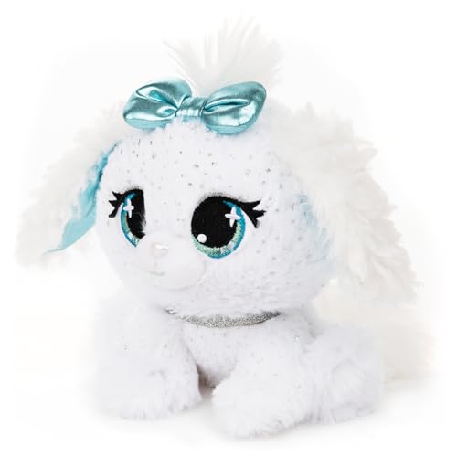 GUND P.Lushes Bianca Blings Designer Plush Dog – 6 Inch Sparkly White & Blue Fashion Pet