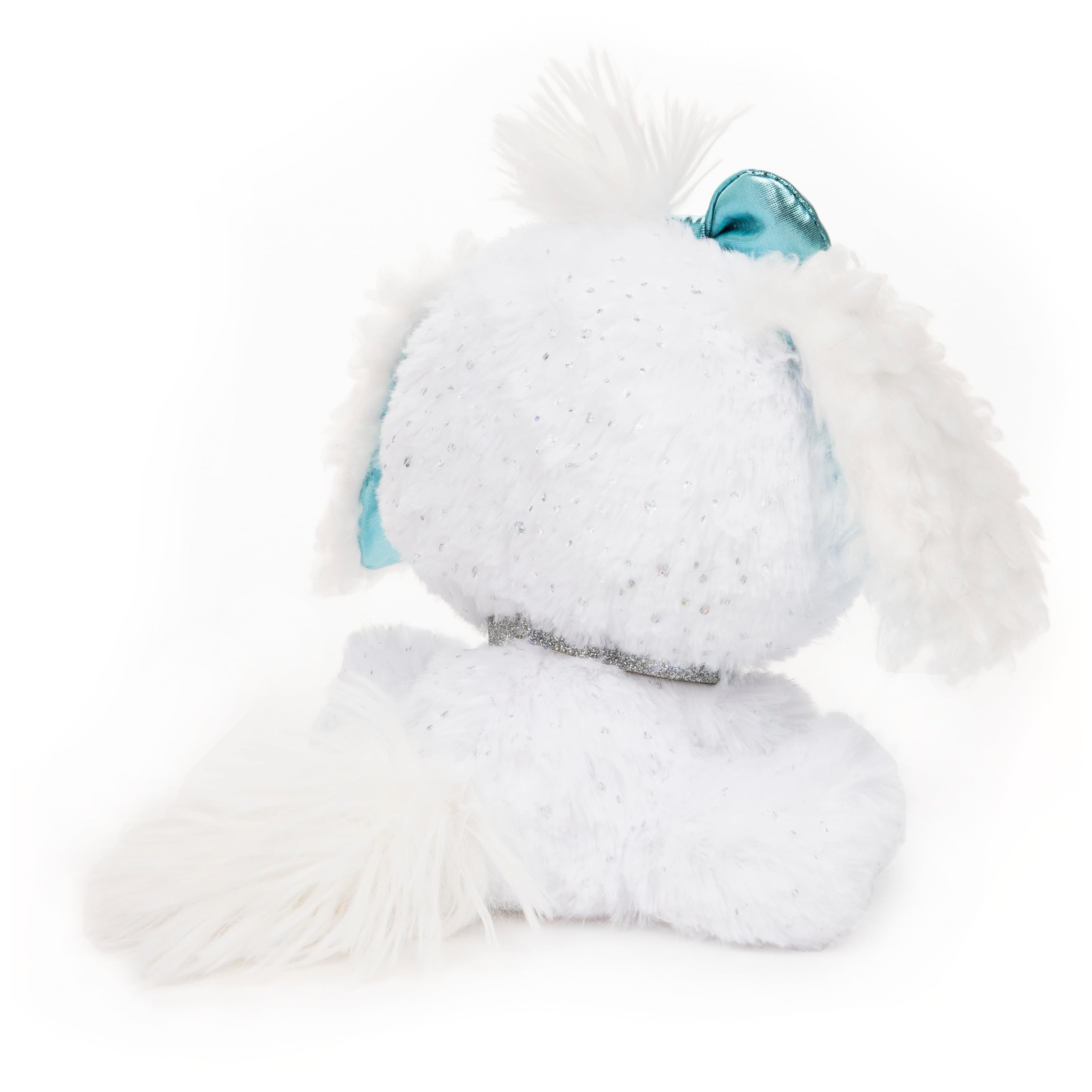 GUND P.Lushes Bianca Blings Designer Plush Dog – 6 Inch Sparkly White & Blue Fashion Pet