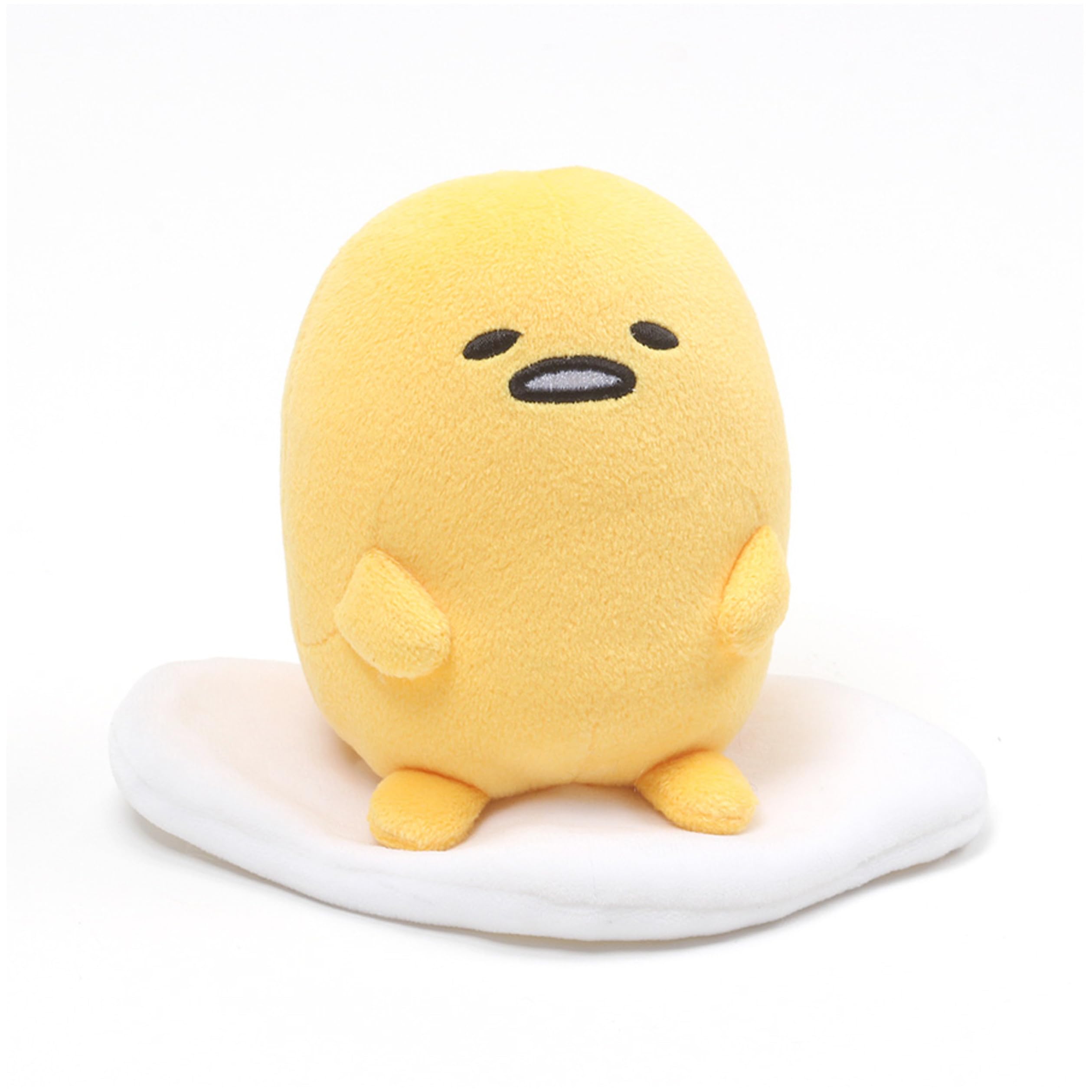 GUND Sanrio Gudetama Sitting Plush 4.25 Inches – Lazy Egg Stuffed Toy for Fans